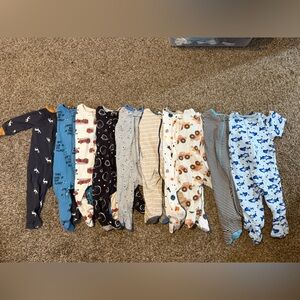 Assorted Baby Boy Footed Pajamas